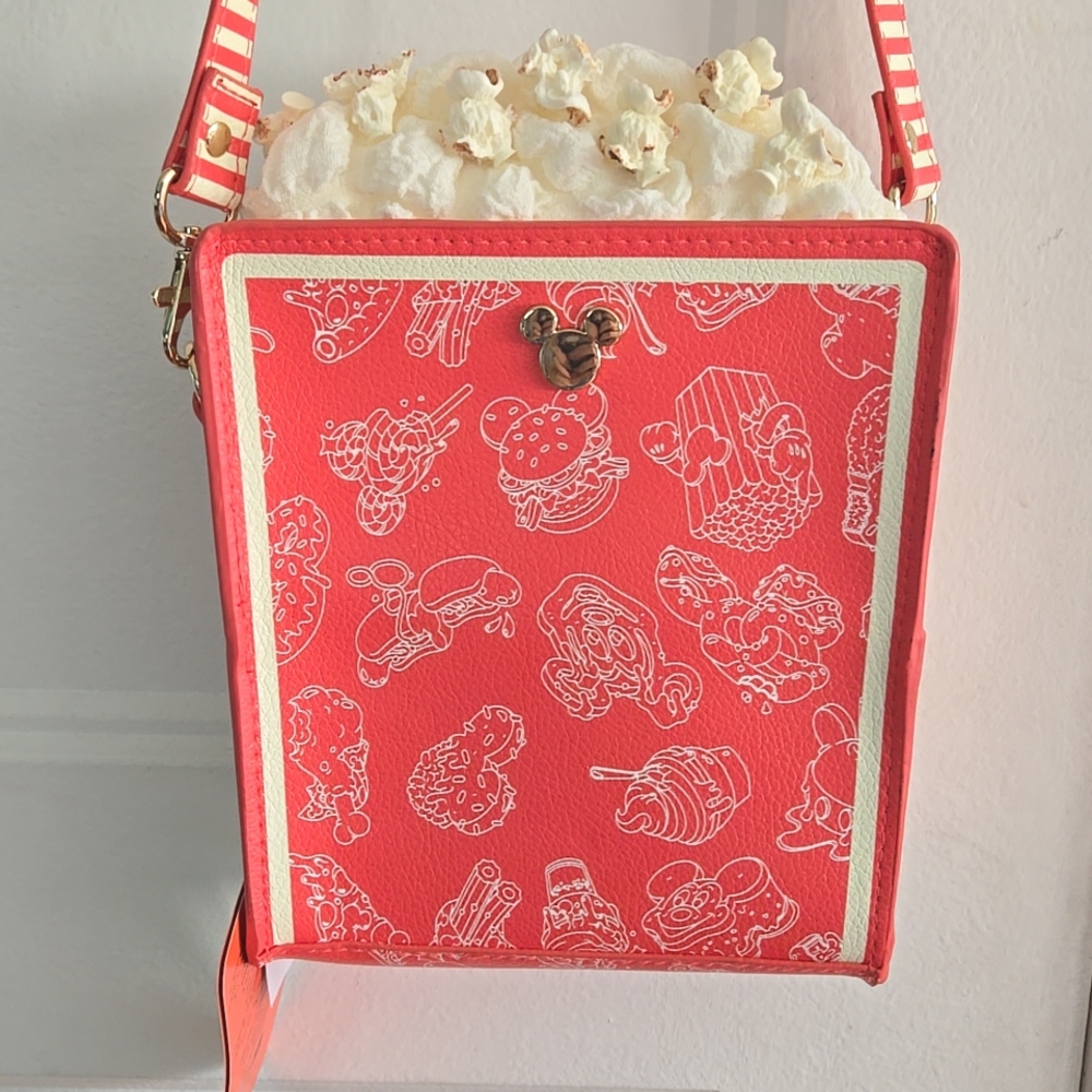 Disney Parks Disney Eats Snacks Popcorn Box Crossbody Bag Purse NWT New W Tags